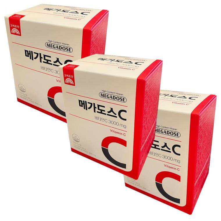고려은단 메가도스C 비타민C 3000 3g x 60포 3개