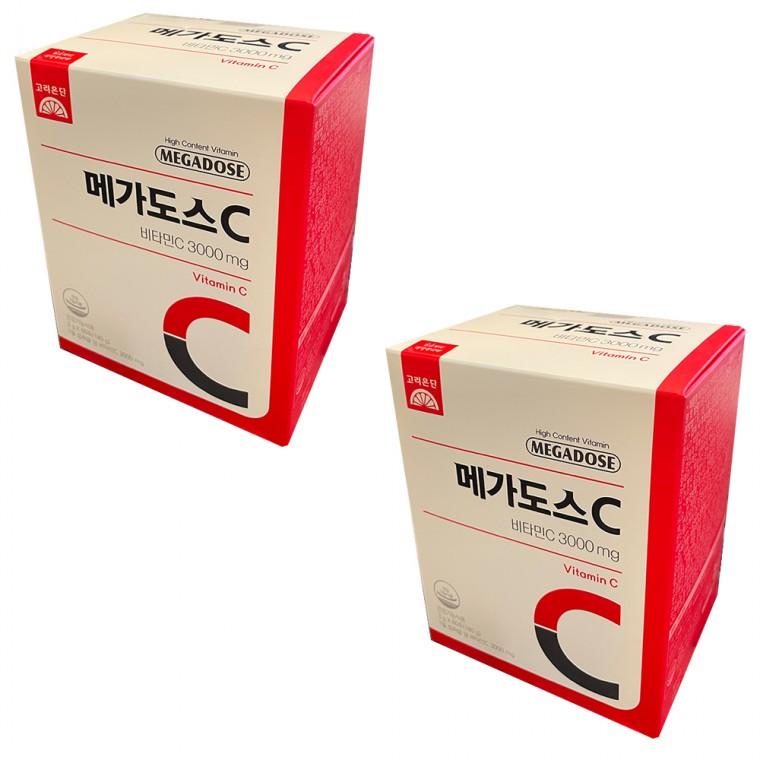 고려은단 메가도스C 비타민C 3000 3g x 60포 2박스
