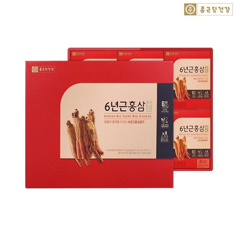 종근당건강 6년근 홍삼골드 80ml x 60포 4박스