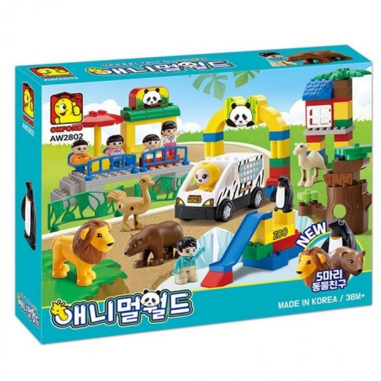 EAS 블록 애니멀월드 동물 AW2802 어린이 블럭 완구 장난감