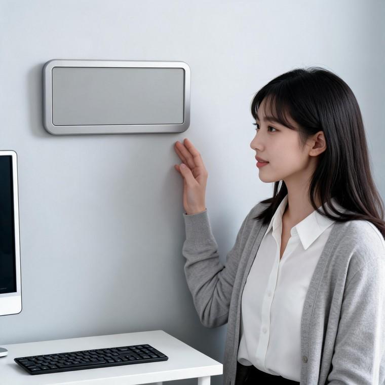 전자 탁상시계 대형 LCD 무선 벽걸이시계 사무실 거실 집들이 선물용