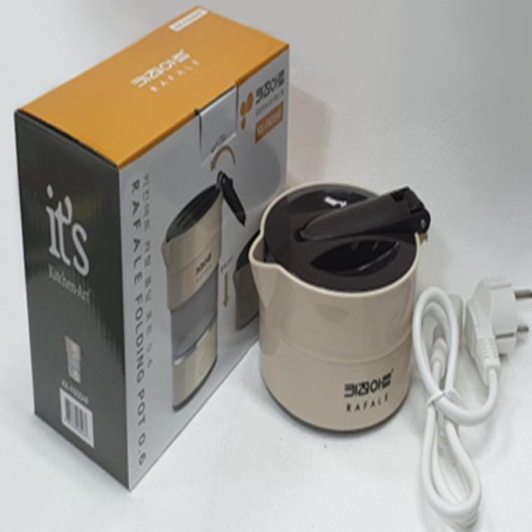 접이식전기포트 0.6L 여행용포트 캠핑포트 미니전기주전자 캠핑용전기포트 여행용전기주전자 휴대용전기포