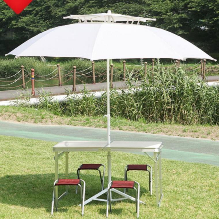 야외 낚시 캠핑 해변 260cm 방수 360도 각도 조절 대형 파라솔 자켓