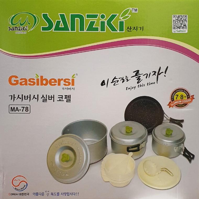 캠핑 코펠세트 8인용 캠핑용전골냄비 캠핑용식기세트