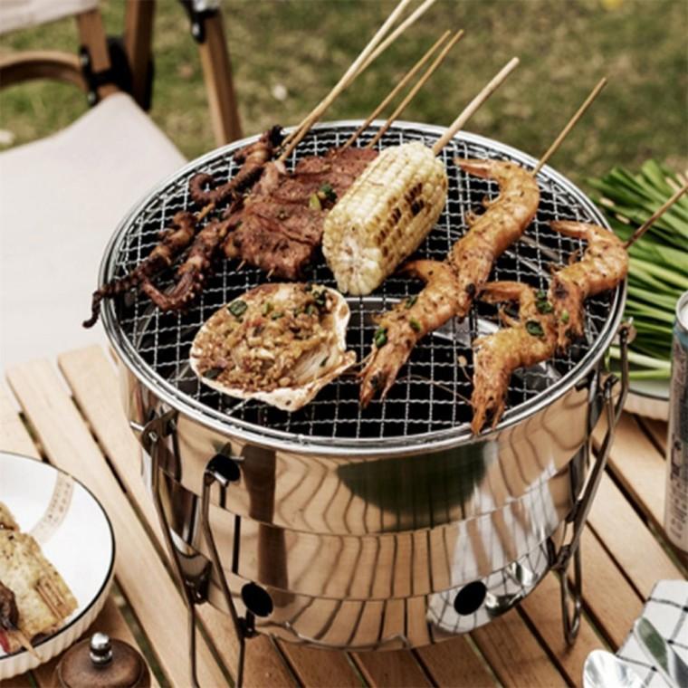 캠핑 폴딩 숯불 화로대 야외바베큐화로