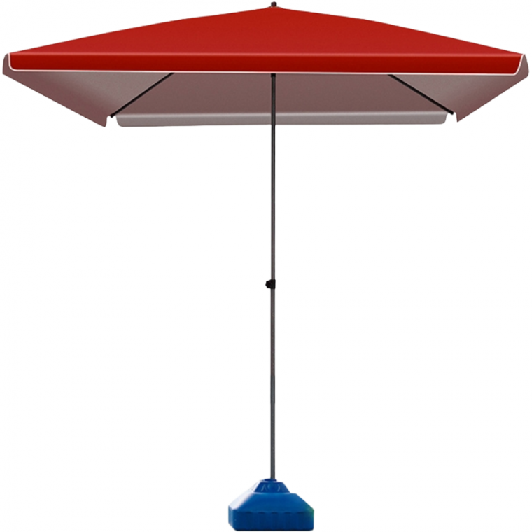 사각 파라솔 235x235cm 210D 원단 레드 받침대 포함 1개