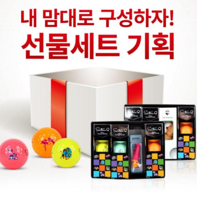 컬러 골프공 9구 세트 골프 용품 기프트 세트 스포츠 골프공 A형 추석선물세트 답례품 명절 대량주문