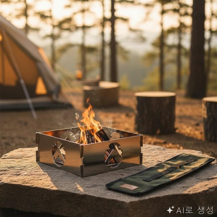 캠핑 화로대 바람막이 캠핑불멍화로대 경량화로대