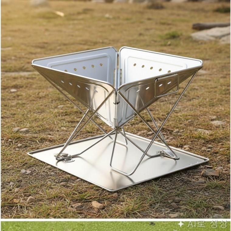 캠핑 접이식 화로대 대형 캠핑용그릴 캠핑화롯대