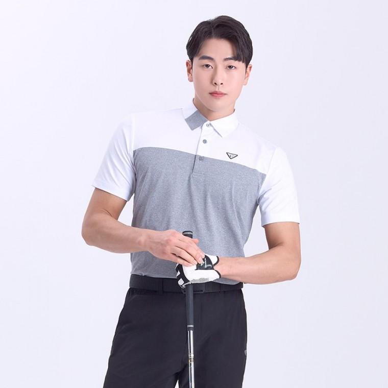 다운블로우DBS2HG 5102M남자골프포인트카라반팔티숙 fw 반 골프 캐주얼 긴팔 새로운 미 남성 pga 카라티숙