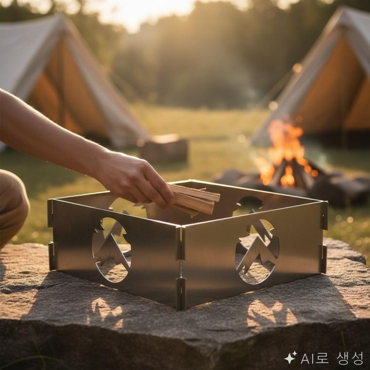 화로 바람막이 L사이즈 화로대 야영