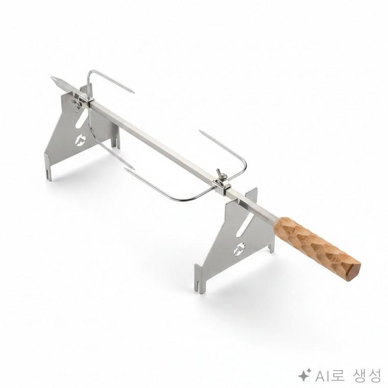 캠핑 화로 그릴 통닭꼬치 야영 꼬치