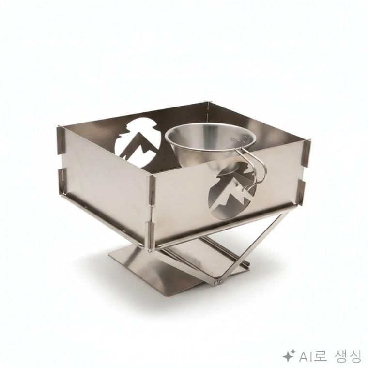 캠핑 바베큐 화로 파이어링 캠핑불멍화로대 캠핑용화로 바람막이화로