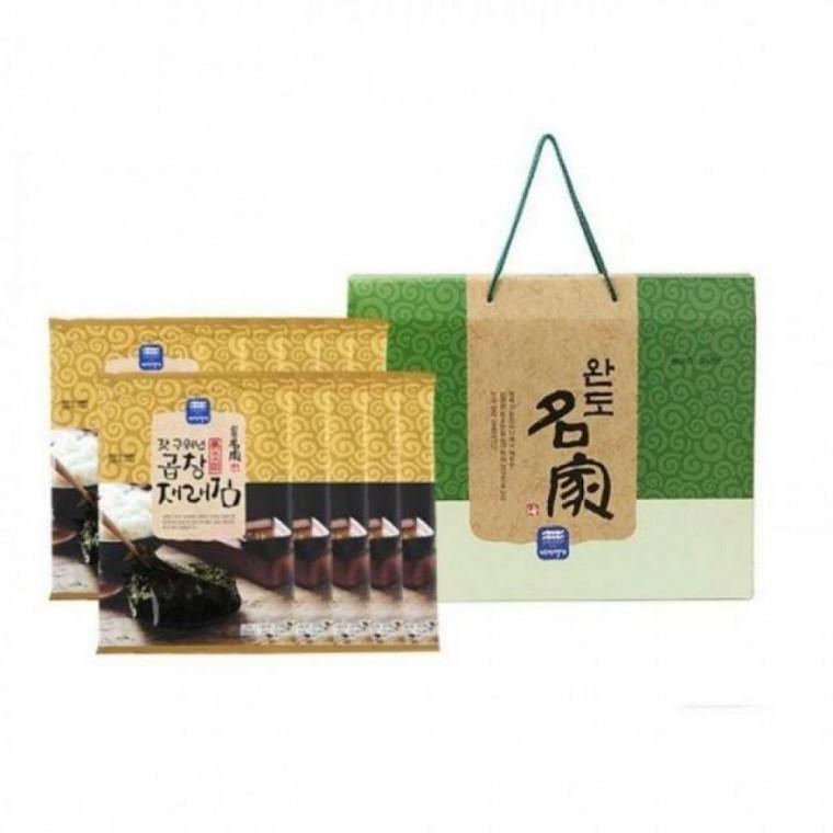 완도명가 추석김선물세트 김선물 곱창재래김 선물용김 무조미 1호 맛 김세트 선물세트