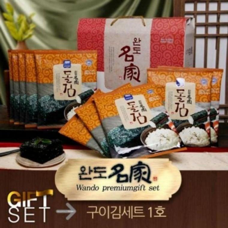 완도김 김세트 구이김세트1호 김선물 선물용김 완도명가 맛 추석김선물세트 구이김세트