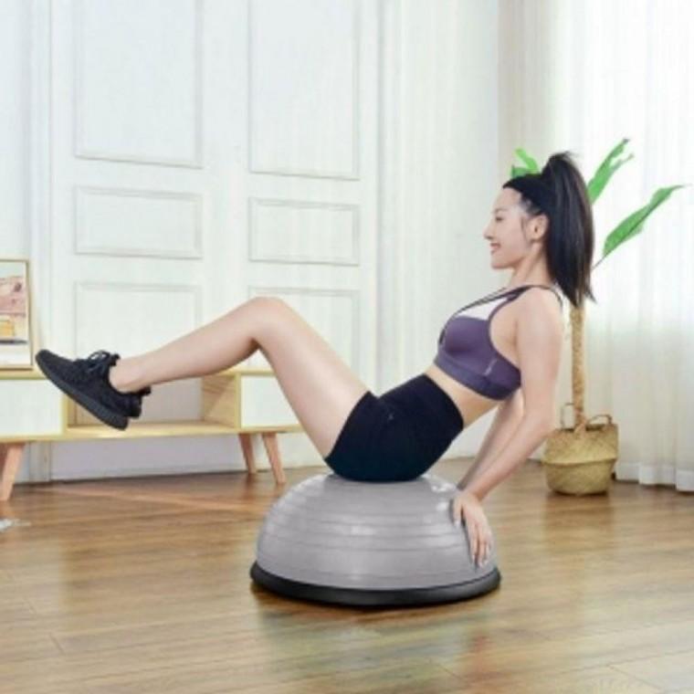 줄무늬 밸런스볼(실버) 다이어트 짐볼 홈트레이닝 스트레칭