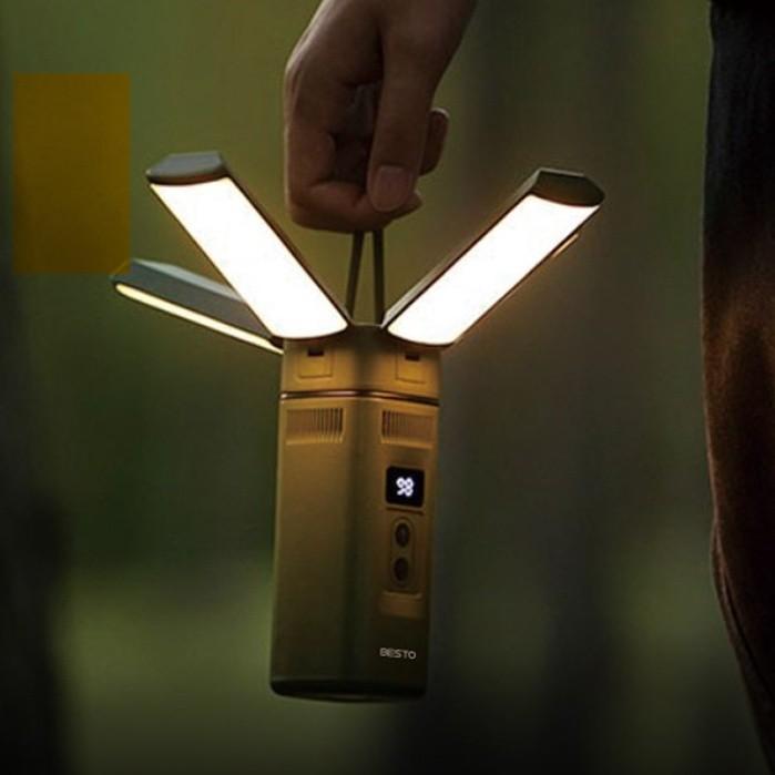 LED 랜턴 블루투스 스피커 겸용 캠핑 등산 차박 낚시 야외 다용도 라이트