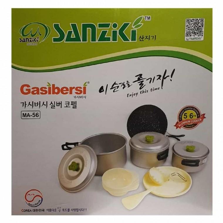 캠핑코펠세트 캠핑용그릇 여행용냄비 코펠세트 6인용