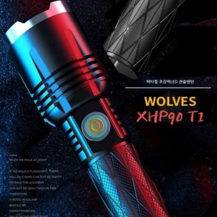 8000루멘 줌 LED 랜턴 캠핑 휴대용 조명
