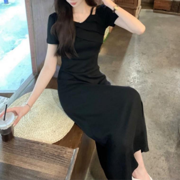 하객원피스 하객룩 여름 여름원피스 고급스런 우아한 롱원피스 데일리룩 드레스 셔링 클릭유도 페미닌원피