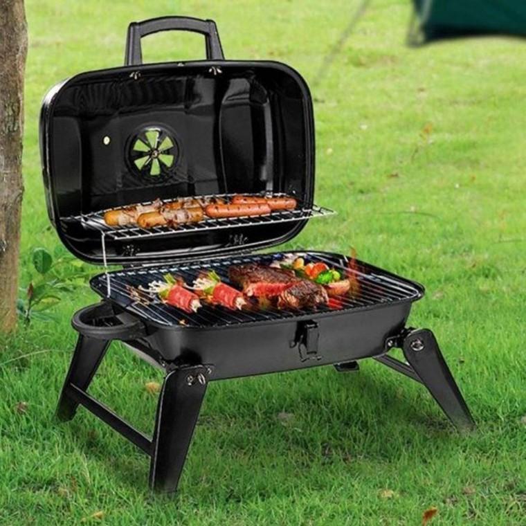 접이식 훈제 바베큐 BBQ 화로 야외 오븐 오픈 그릴