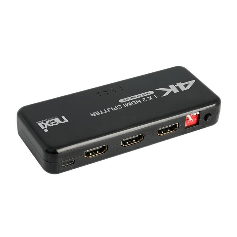 4K HDMI 1대2 분배기 고화질 2대화면 동일출력 10.2GBPS 노트북 PC 컴퓨터 EDID 해상도 수동 제어기능