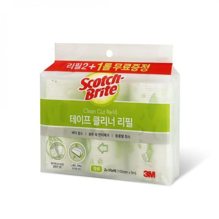 테이프클리너 중 리필 3개 먼지크리너 롤클리너 테이프크리너리필 청소테이프 롤테이프리필