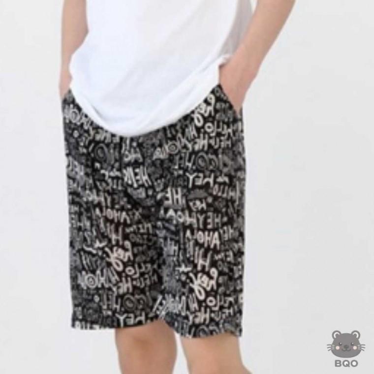 까만 남성여름바지 남성편한바지 반바지