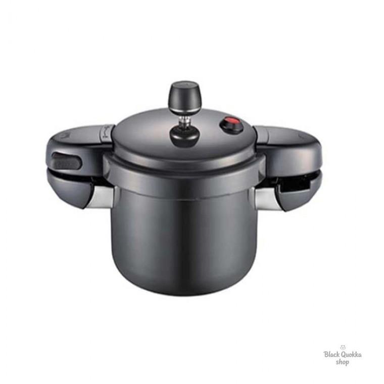 까만 스텐압력솥 맛있는밥짓기 압력밥솥인