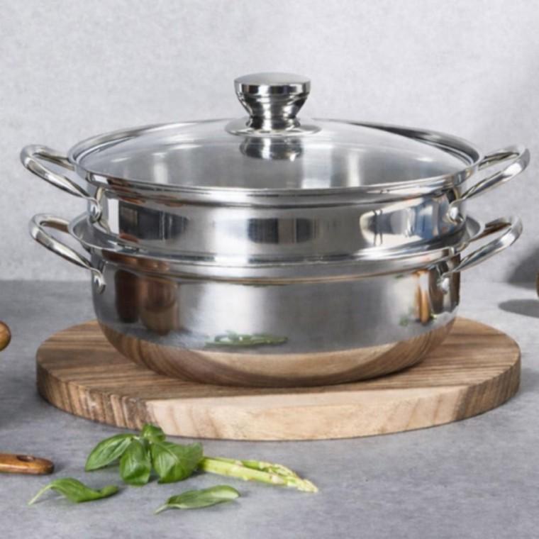인덕션 스테인리스 냄비 찜솥 올스텐 2단 찜기 28