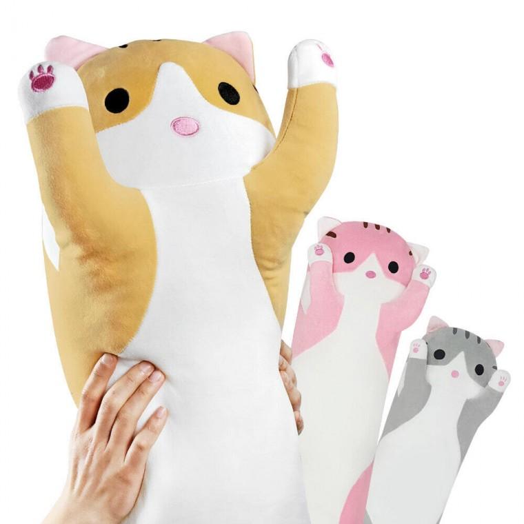 BELLASOM 모찌 고양이 바디필로우 70cm 안고자는 베개 동물 쿠션 배게