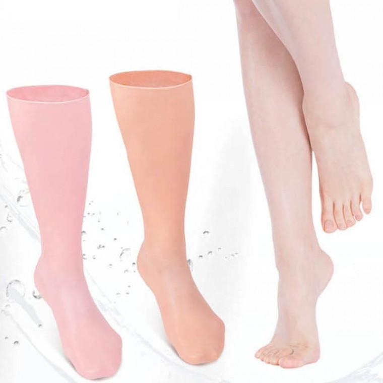 셀프 풋케어 다리 전체 발뒷꿈치 실리콘 덧신