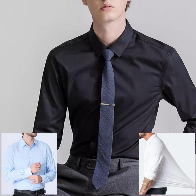 포시즌 긴팔 캐쥬얼와이셔츠 구김없는 스판 정장셔츠 캐쥬얼셔츠 스판 드레스셔츠 와이셔츠 남방 남자
