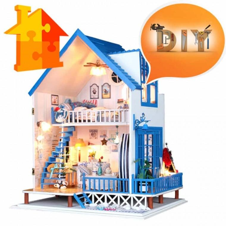 DIY 산토리니 미니어처 만들기 DIY하우스 미니어처DIY 집모형만들기
