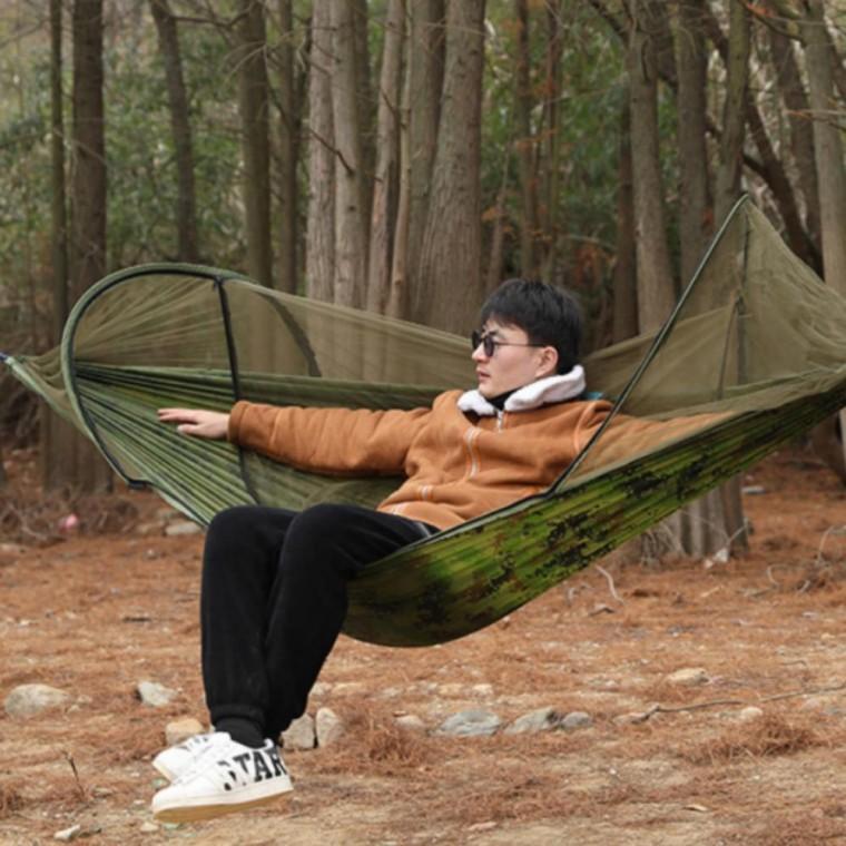 야외 모기장해먹 캠핑그물침대 여행해먹