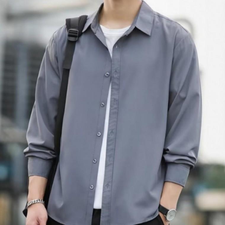 남성 오버핏 루즈핏 정장 봄 가을 블랙 셔츠