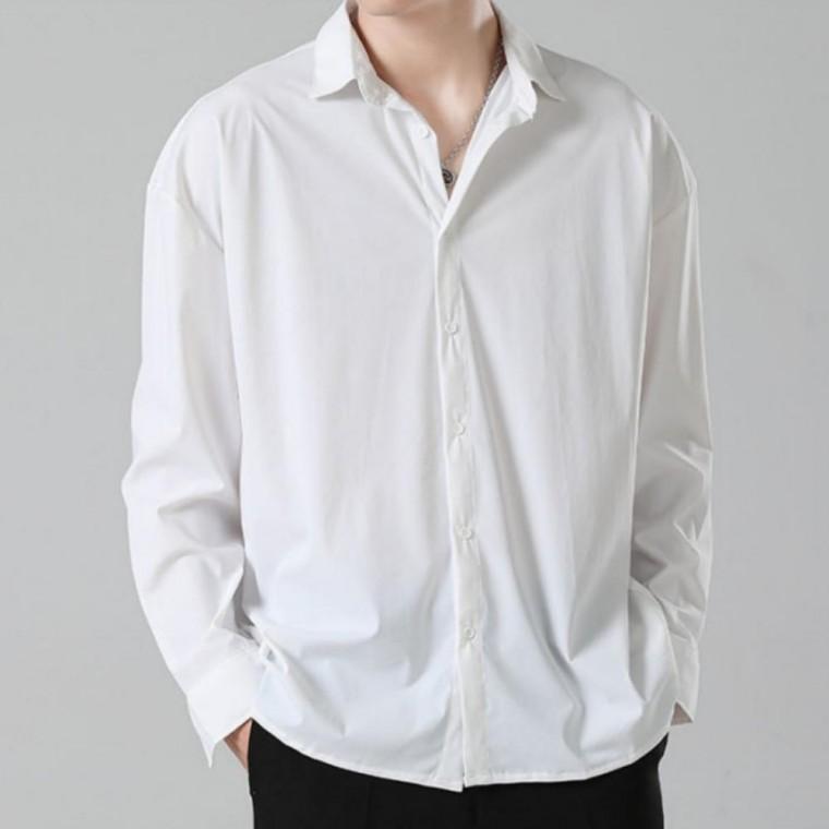 남성 오버핏 정장 캐주얼 가을 간절기 베이직 셔츠