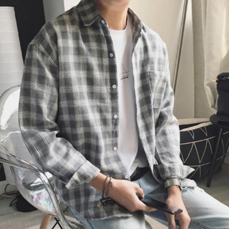 남성 체크 정장 가을 3컬러 셔츠 3가지