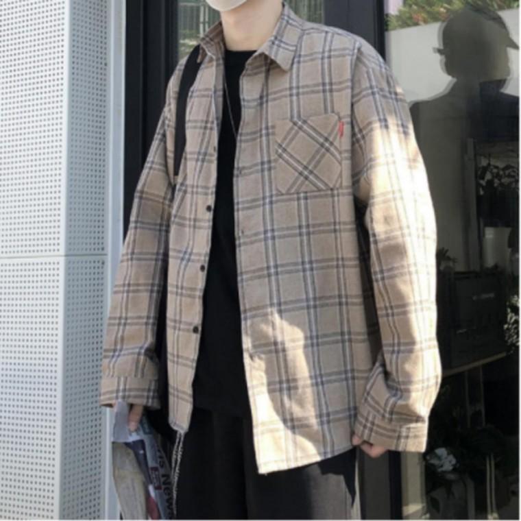 남성 체크 가을 2컬러 셔츠 2색상
