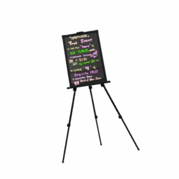 LED 네온보드 이젤 4면 칼라 40x60cm 칠판메뉴판 블랙보드입간판 LED보드 매장안내판