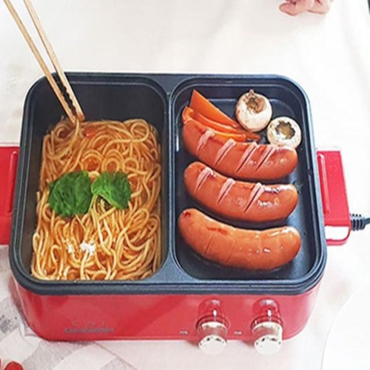 대원1200 반반 전기그릴 전기냄비 후라이팬 하나로 전기그릴팬 멀티쿠커