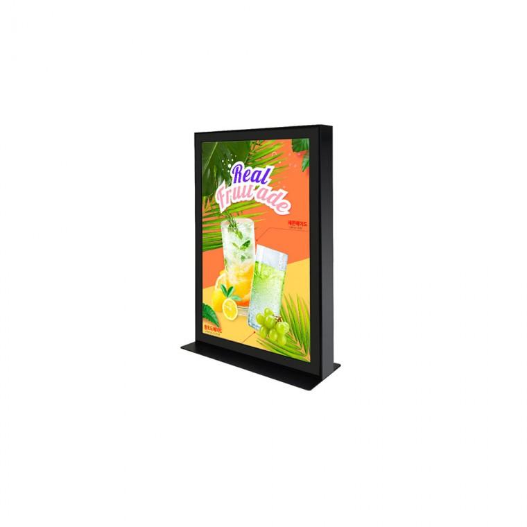 A3 유선 테이블용 수직 LED 라이트패널 세로형 전면개폐식 포스터 안내판 광고판