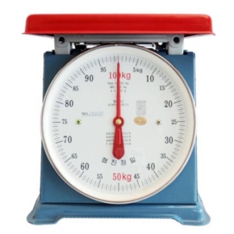 산업용 지시저울 100kg 500g 단위 바늘저울 업소용 계량저울 작업장 중량측정 창고 측정용 계량 작업용 정