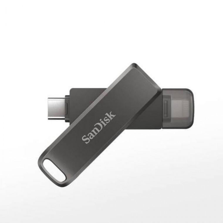 OTG메모리 SDIX-70N (USB3.1/8pin-Type-C/128GB/블랙)
