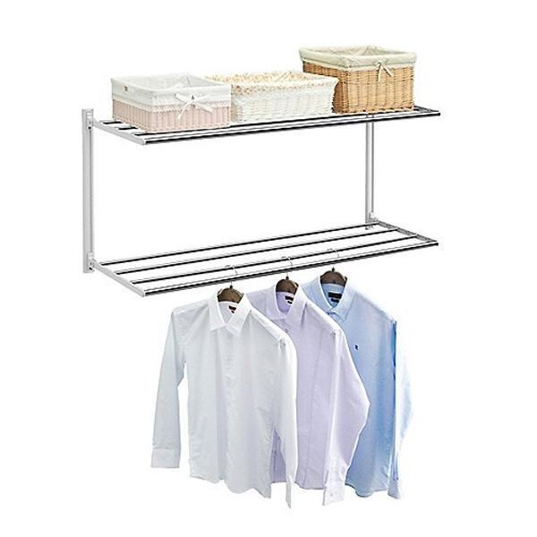 다용도행거 2단 1015x420x600 WH4210 웰렉스 인테리어벽선반 벽선반 벽걸이선반 주방벽선반 세탁실벽선반