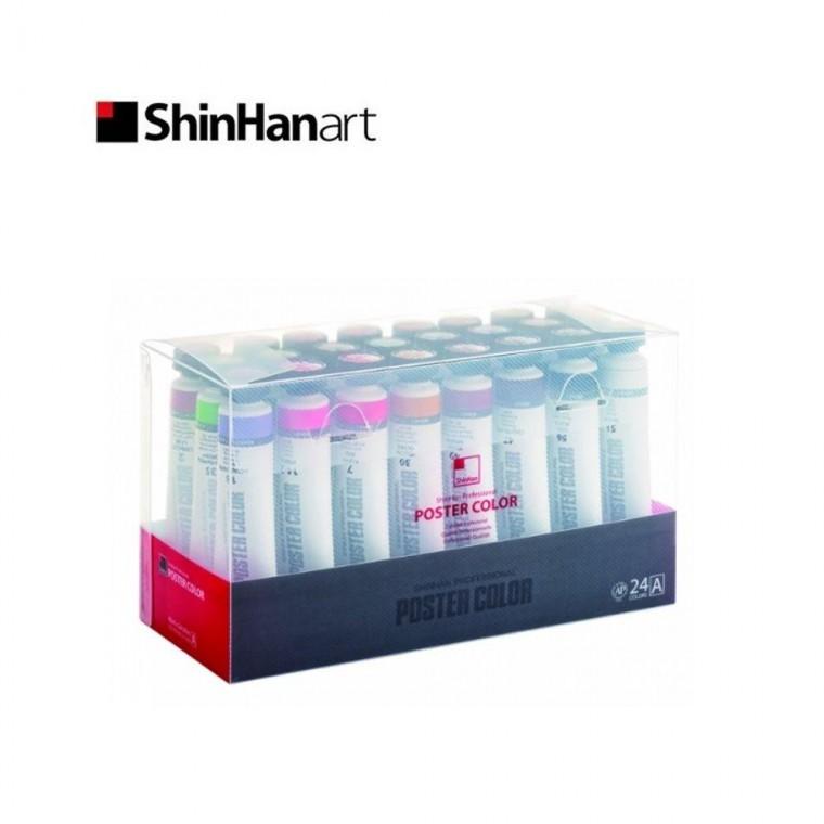 신한 전문가용 튜브형 포스터칼라 물감 40ml 24색