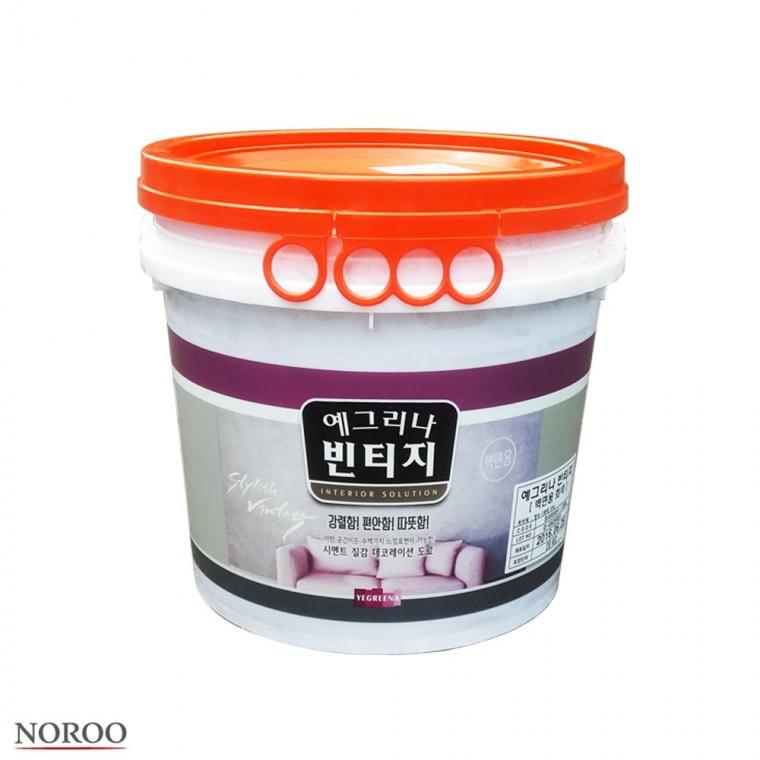 빈티지 벽면용 중도 회색 20KG 문틀페인트 시멘트데코 시멘트질감페인트 실내용페인트 벽페인트 셀프페인트