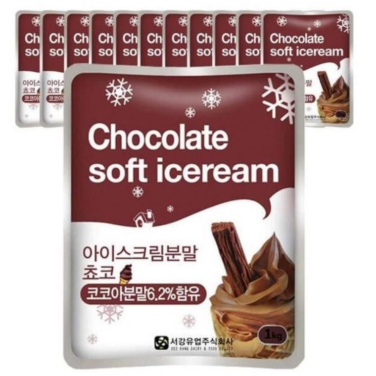 아이스크림분말 초코 1kg 12개 아이스크림재료 아이스크림믹스 아이스크림만들기 크림파우더 소프트아이스