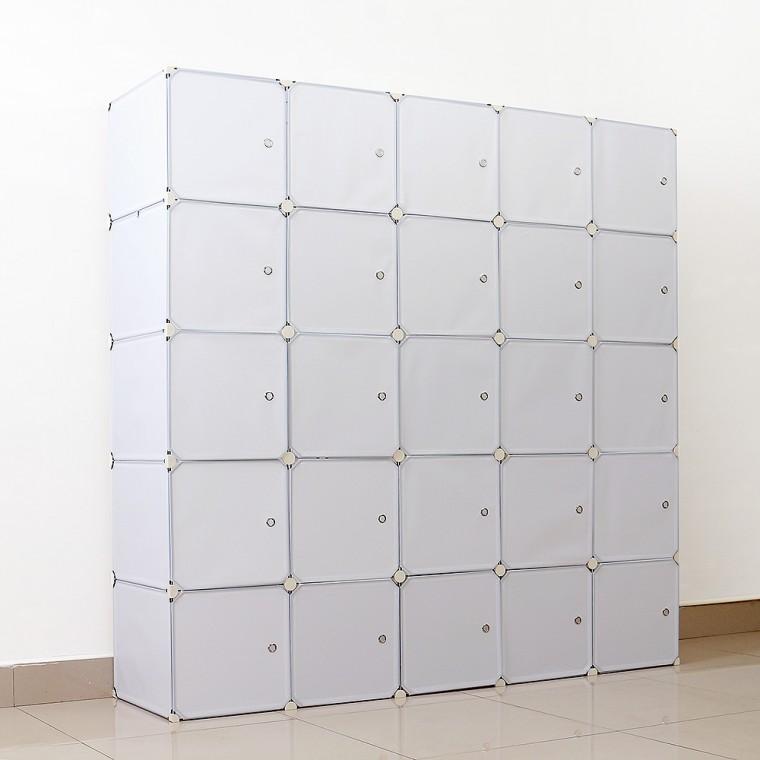 심플리 화이트 선반 옷장(183x183cm) / DIY 옷수납장 의류수납함 옷수납함
