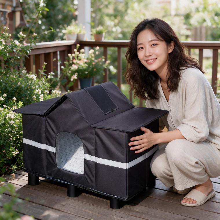 고양이 강아지 집 대형 높이형 애완동물 보금자리 반려견 반려묘 실내